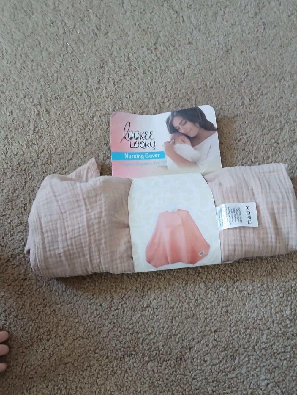 Cream Nursing Cover - Soft Breathable Nursing Shawl